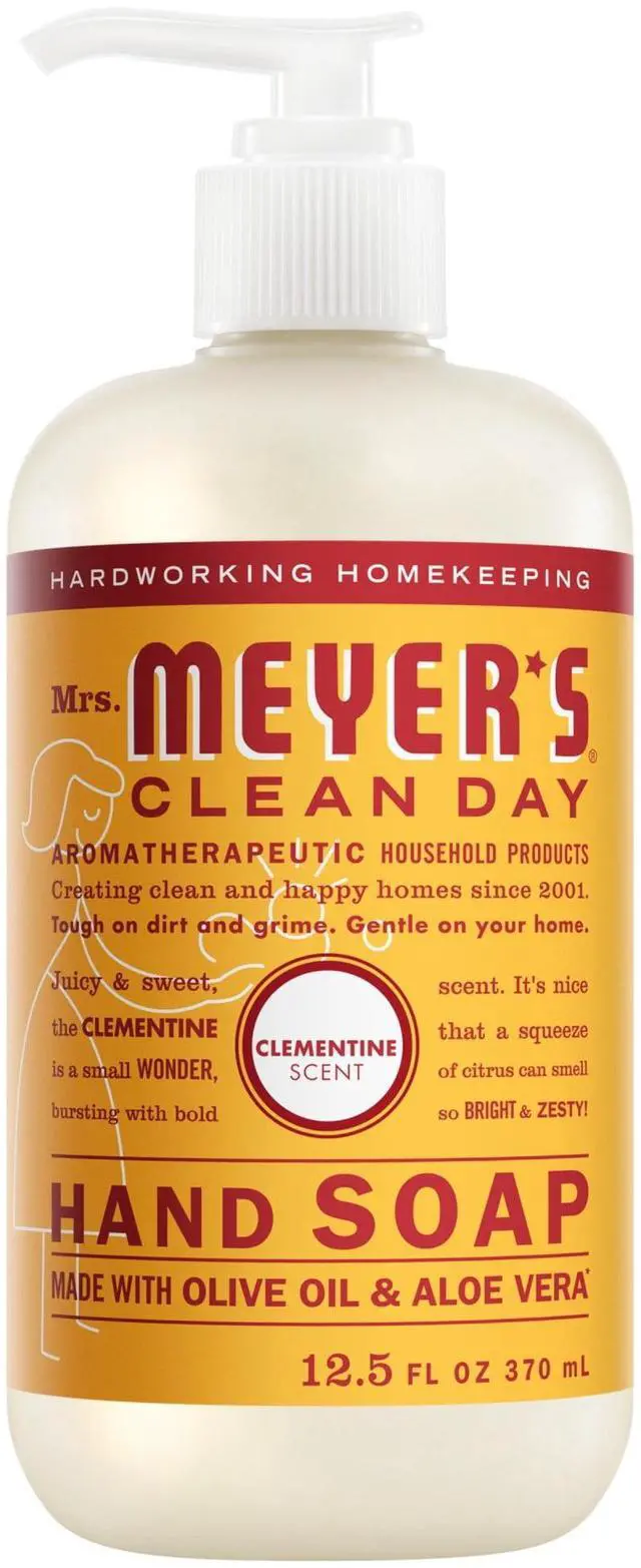 Main image of Mrs. Meyers Clean Day Hand Soap, Clementine Scent, 12.5 Fl Oz
