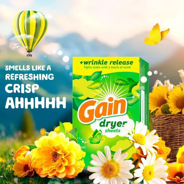 Alt view image 4 of 6 - Gain Dryer Sheets, Original Scent, 120 Count