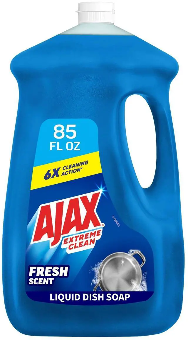 Main image of Ajax Extreme Clean Foaming Dish Soap, Deep Cleaning, Grease-Cutting, 85 fl oz