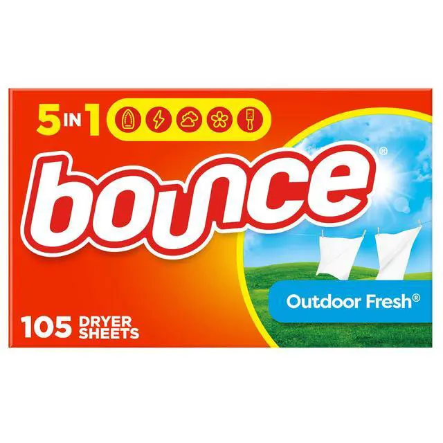 Main image of Bounce Dryer Sheets, Outdoor Fresh Scent, 105 Count