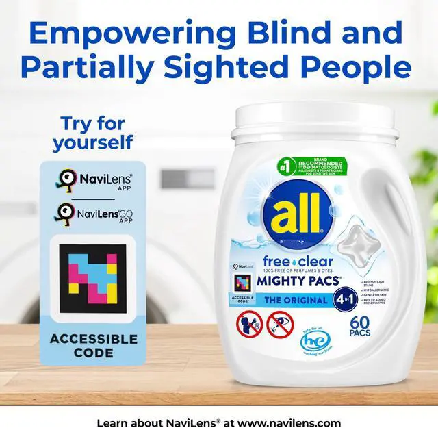 Alt view image 5 of 6 - all Unit Dose Laundry Detergent, Mighty Pacs, Free Clear, 19 Count