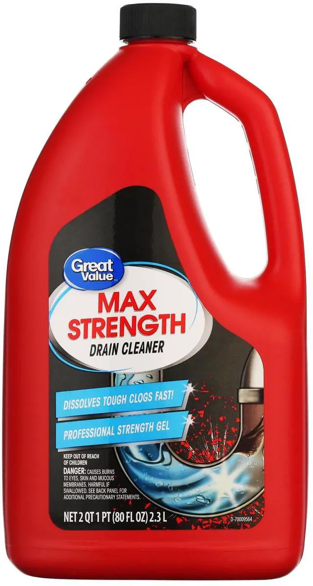 Main image of Great Value Drain Clog Remover, Unscented, 80 fl oz