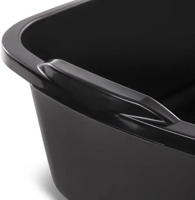 Alt view image 2 of 6 - Sterilite 18 Qt. Dishpan, Multi-Purpose Plastic Wash Tub, Kitchen, Sink, Black