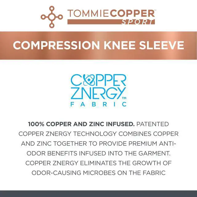 Alt view image 4 of 7 - Tommie Copper Sport Knee Compression Sleeve, Black, s/m