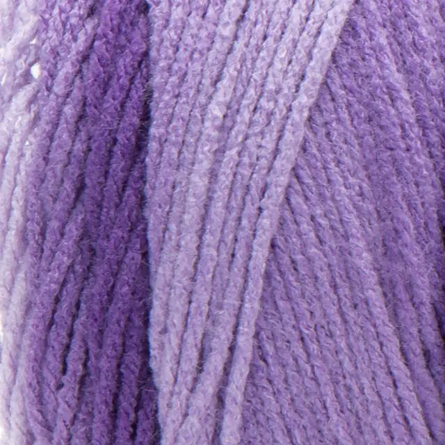 Alt view image 3 of 7 - Red Heart Super Saver Ombre Yarn, Violet, 10oz(283g), Medium, Acrylic