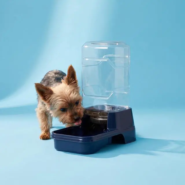 Alt view image 7 of 7 - Vibrant Life 0.4 gal Gravity Waterer for Extra Small Pets, Navy