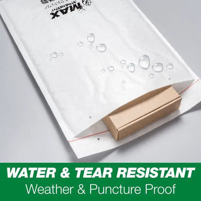 Alt view image 3 of 6 - Duck Max Strength Self-Sealing Poly Bubble Mailer #0, 6" x 9", Solid White, 25 Pack