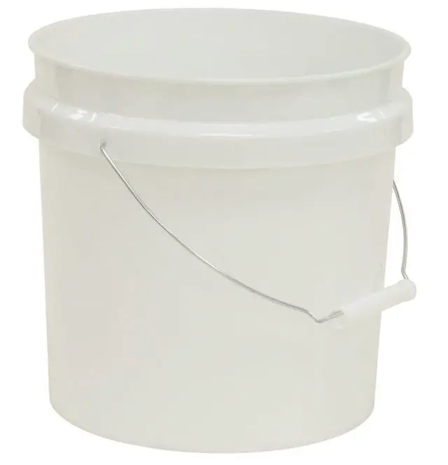Alt view image 3 of 3 - (2 pack) United Solutions 2 Gallon Round Comfort Handle Plastic Utility Bucket, White, 1 Each
