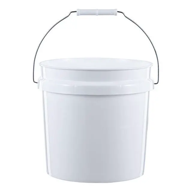 Alt view image 2 of 3 - (2 pack) United Solutions 2 Gallon Round Comfort Handle Plastic Utility Bucket, White, 1 Each