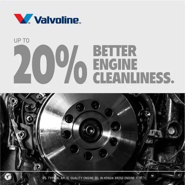 Alt view image 4 of 6 - Valvoline 4-Stroke Motorcycle Conventional 10W-40 Motor Oil 1 Quart
