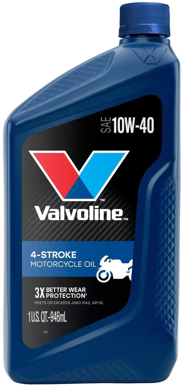 Main image of Valvoline 4-Stroke Motorcycle Conventional 10W-40 Motor Oil 1 Quart