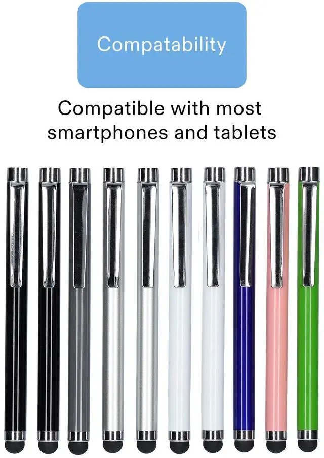 Alt view image 4 of 6 - onn Stylus Pens Set, Multicolor, 10 Count
