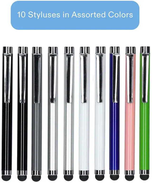 Alt view image 2 of 6 - onn Stylus Pens Set, Multicolor, 10 Count