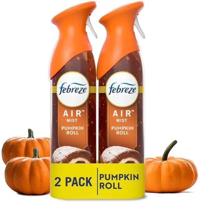 Main image of Febreze Odor-Fighting Air Freshener Spray, Room Spray, Pumpkin Roll Air Mist, 8.1 oz, 2ct