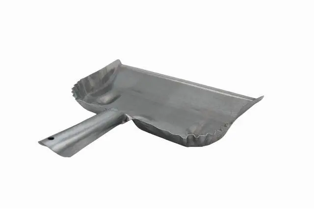 Alt view image 2 of 5 - Fulton Heavy Duty Galvanized Steel Dustpan - Silver