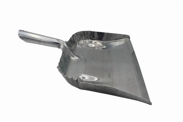 Alt view image 3 of 5 - Fulton Heavy Duty Galvanized Steel Dustpan - Silver