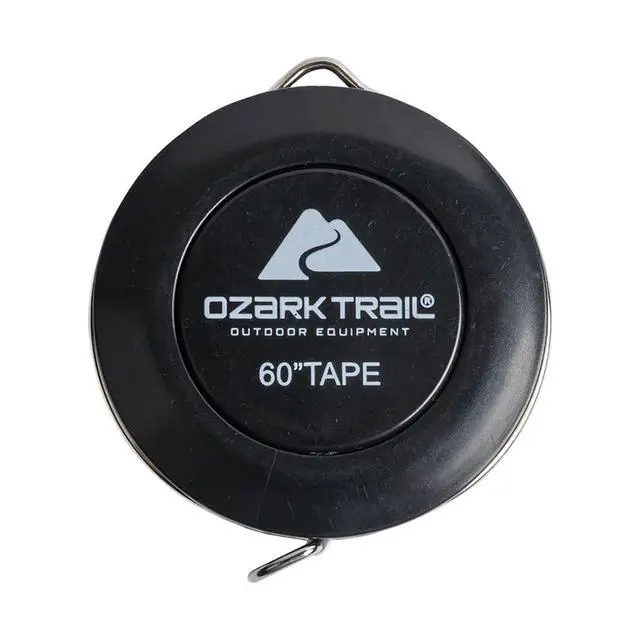 Alt view image 5 of 6 - (4 pack) Ozark Trail 60 in Fish Measuring Tape with Push Button Retract, Compact Vinyl Tape Measure for Fishing and Outdoor Use