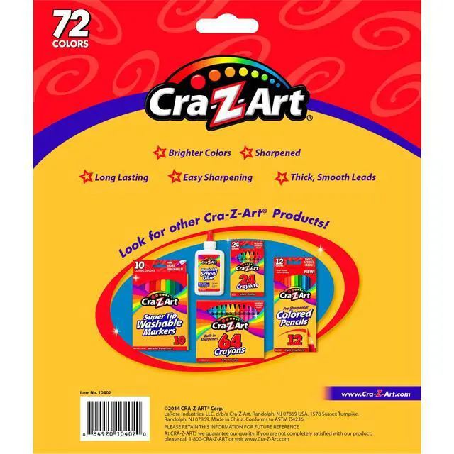 Alt view image 4 of 6 - Cra-Z-Art Classic Colored Pencils, 72 Count, Assorted Colors