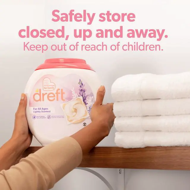 Alt view image 4 of 7 - Dreft Baby Laundry Detergent XL Pacs, Sensitive Skin, Hypoallergenic, Lightly Scented Lavender, 25 Count