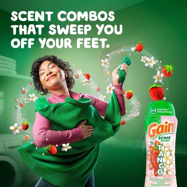 Alt view image 5 of 7 - Gain Tango 2-in-1 Dual Scent In-Wash Laundry Scent Booster Beads, Strawberry & Shea Scent, 4.8 oz