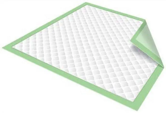 Main image of Healthline Chucks Pads, Chux Disposable Underpads 23 x 36, Waterproof Mattress Protector Incontinence Assurance Absorbent Bed Pads for Adults, Elderly, Children, Pets, Count (50/Pack), Green