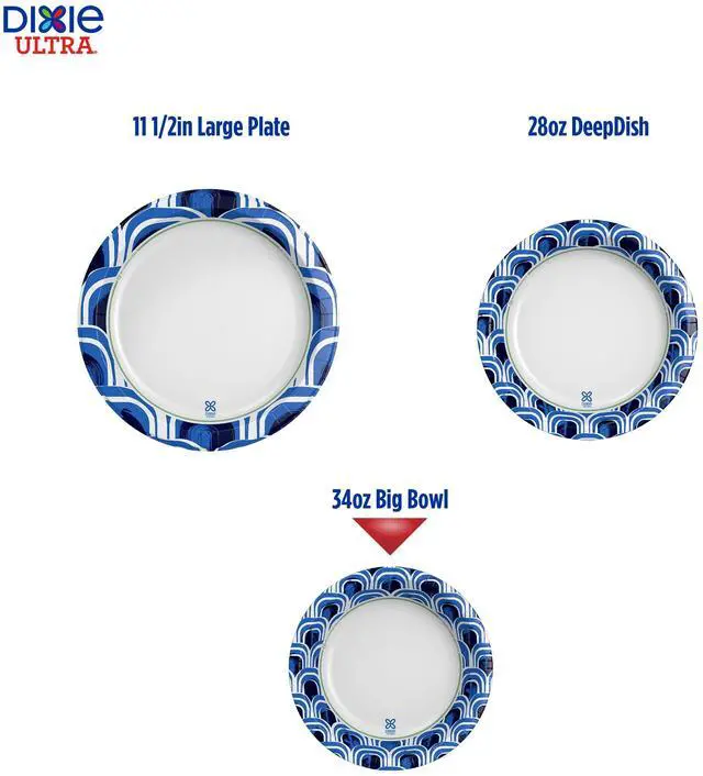 Alt view image 3 of 7 - Dixie Ultra Big Bowl Disposable Paper Bowls, 34 oz, Multi-Color, 25 Count