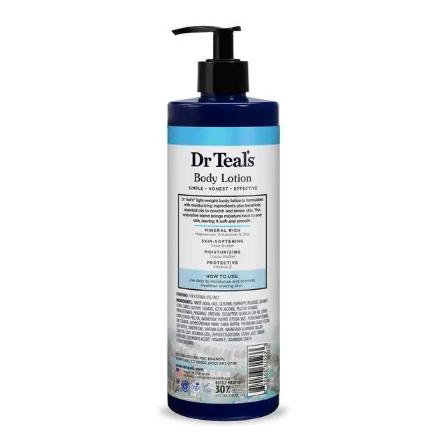 Alt view image 3 of 6 - Dr Teal's Body Lotion, Restorative Minerals with Magnesium, Potassium, Zinc & Essential Oils, 18 oz