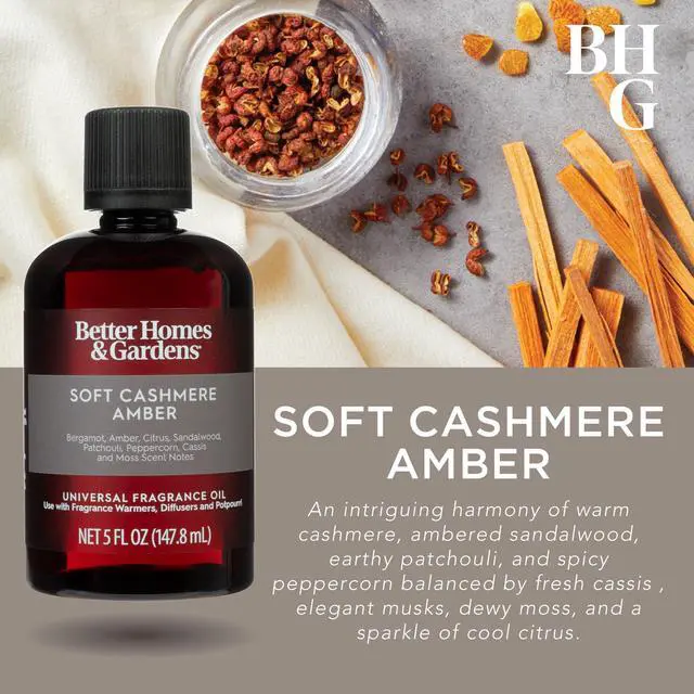 Alt view image 3 of 6 - Better Homes & Gardens Universal Fragrance Oil, Soft Cashmere & Amber, 5 fl oz