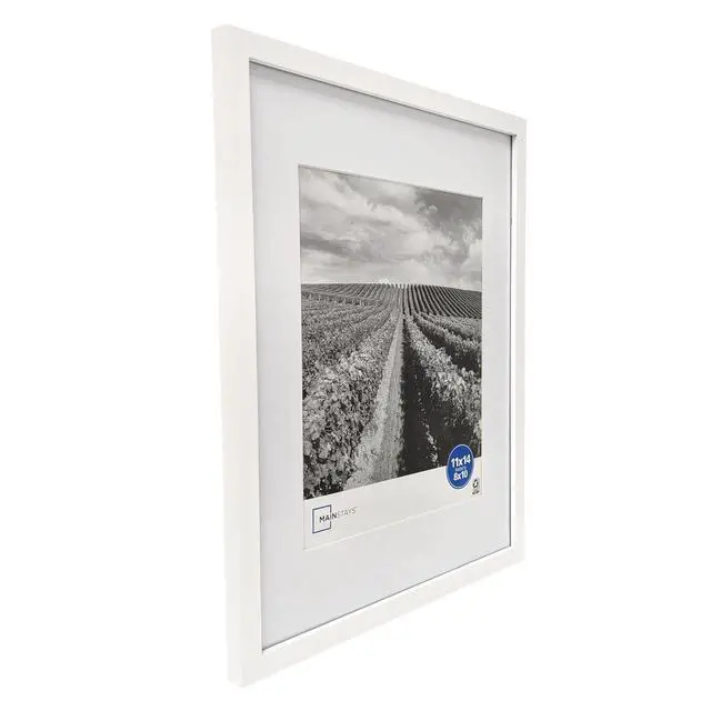 Alt view image 4 of 6 - Mainstays 11 x 14 White Gallery Picture Frame, Matted to 8 x 10