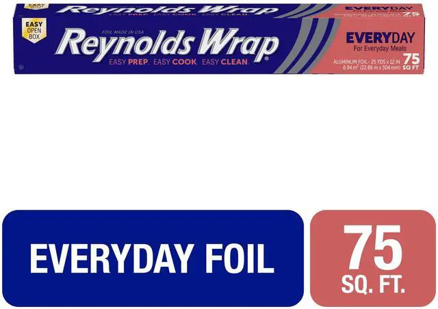 Main image of Reynolds Wrap Everyday Strength Aluminum Foil, 75 square feet