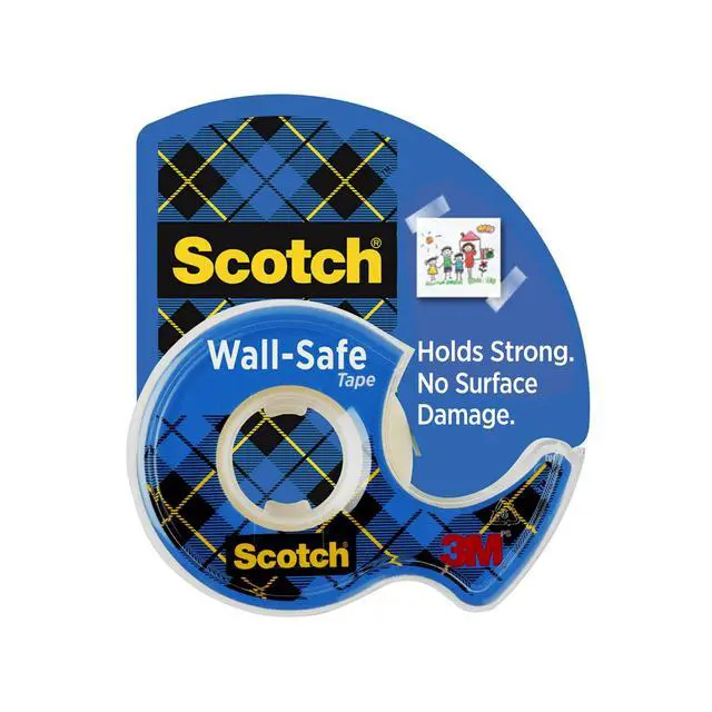Alt view image 2 of 7 - (3 pack) Scotch Wall-Safe Tape Dispenser, 3/4 in. x 650 in., 1 Dispenser
