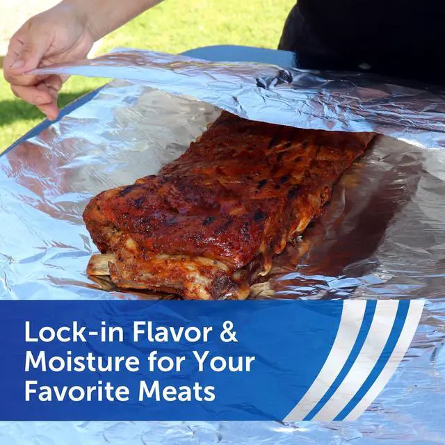 Alt view image 5 of 7 - Reynolds Wrap Pitmasters Choice Extra Thick Aluminum Foil for Grilling, 18 Inch Width, 37.5 Sq. Ft.