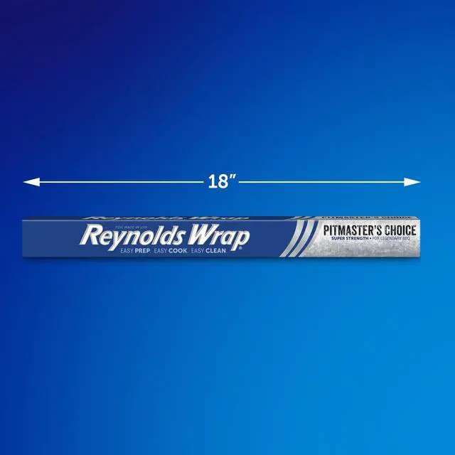 Alt view image 2 of 7 - Reynolds Wrap Pitmasters Choice Extra Thick Aluminum Foil for Grilling, 18 Inch Width, 37.5 Sq. Ft.