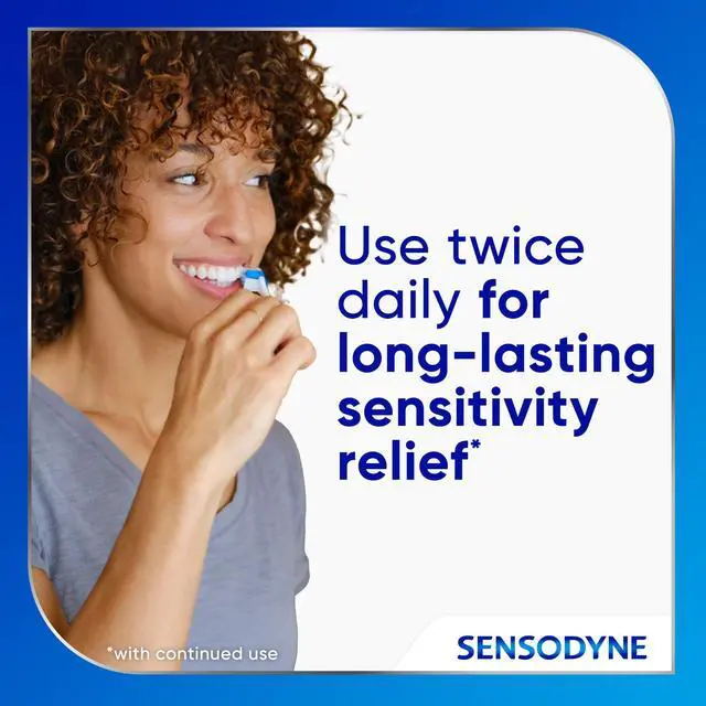 Alt view image 7 of 7 - Sensodyne Cavity + Sensitivity Toothpaste, Fluoride Toothpaste for Sensitive Teeth and Cavity Protection, 2.7 Oz