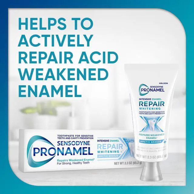 Alt view image 4 of 7 - Sensodyne Pronamel Intensive Enamel Repair Toothpaste for Sensitive Teeth and Cavity Protection 2.3 Oz, for Adults