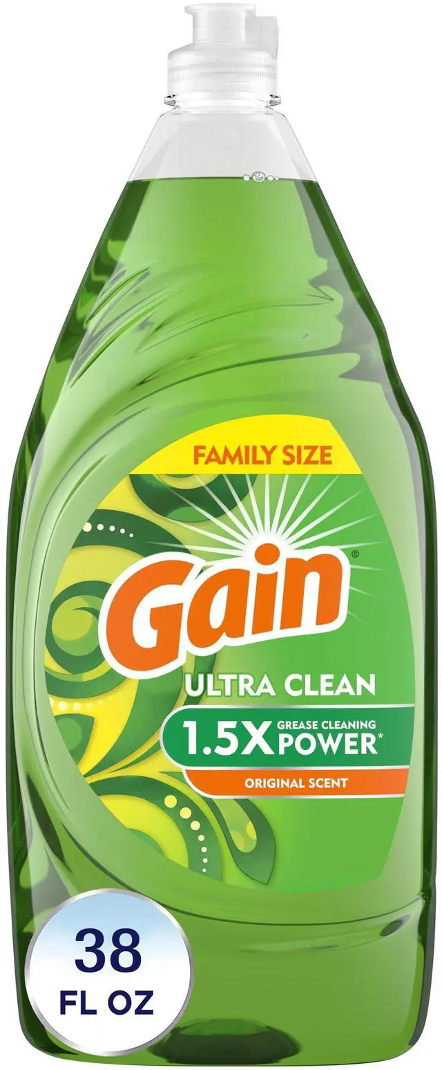 Main image of (2 pack) Gain Ultra Dishwashing Liquid, Original, 38 fl oz