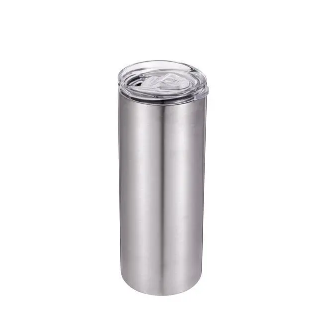 Alt view image 4 of 5 - 25 fl oz Double Wall Stainless Steel Slim Tumbler, Slider lid