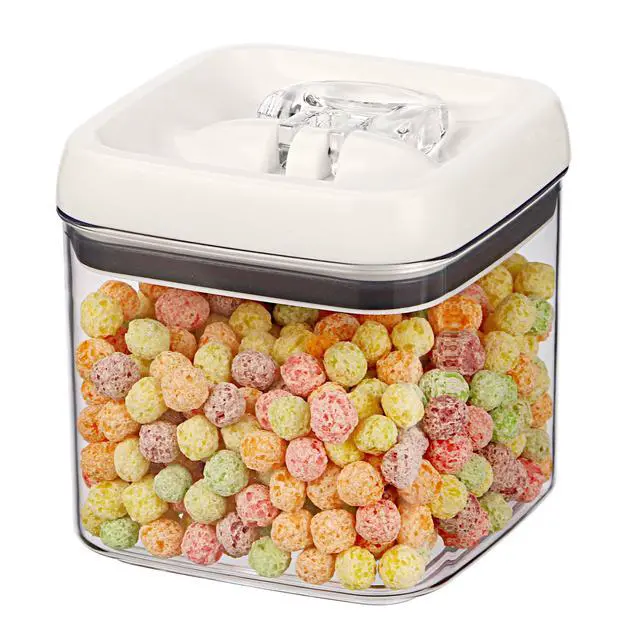 Alt view image 6 of 6 - Better Homes & Gardens Canister - 4.5 Cup Flip-Tite® Square Food Storage Container, Designed to Help with Pantry Organization and Food Storage