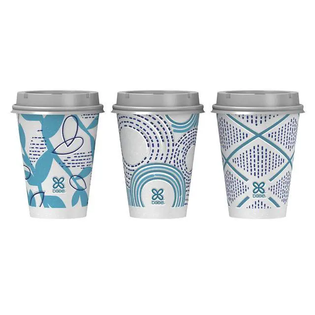 Alt view image 7 of 7 - Dixie To Go Disposable Paper Cups, 12 oz, Multi-Color, 20 Count