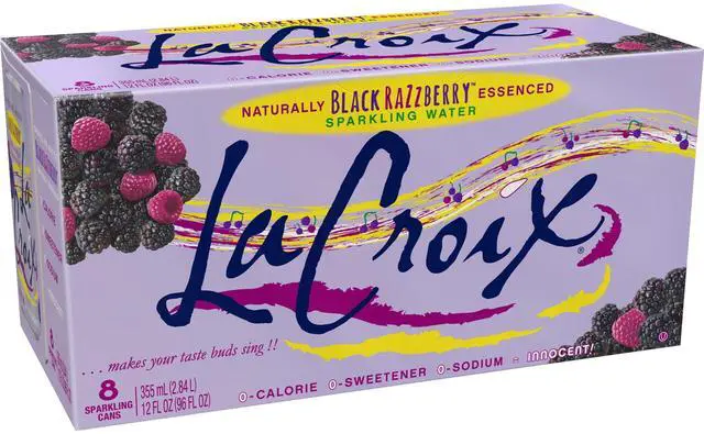 Main image of LaCroix Black Razzberry Sparkling Water 8pk/12 fl oz Cans, 8 Pack (Quantity)