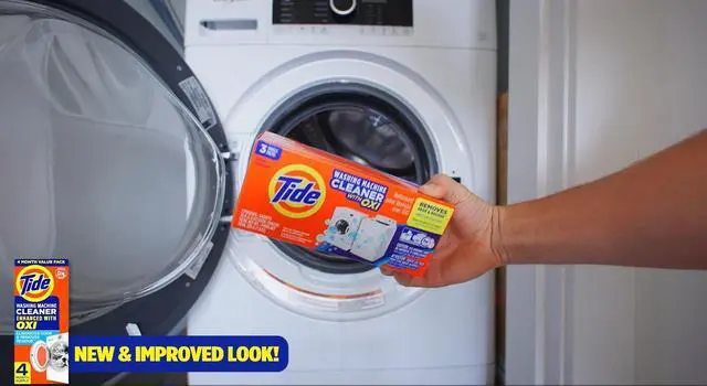 Alt view image 7 of 7 - Tide Washing Machine Cleaner with Oxi Powder, Odor Eliminator and Washer Residue Remover, 4 Count