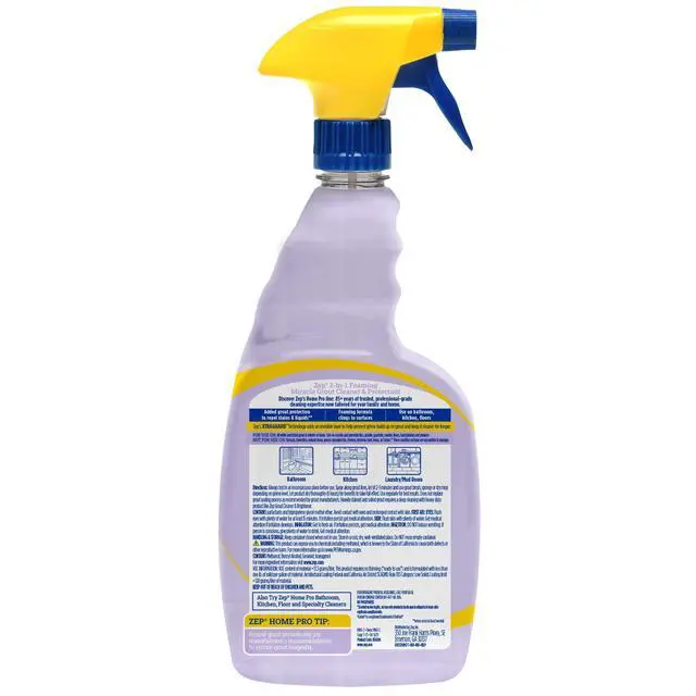 Alt view image 2 of 6 - Zep Home Pro Miracle Foaming Grout Cleaner and Protectant, Morning Dew Scent, 32 fl oz