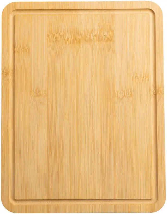 Main image of Mainstays Bamboo Cutting Board, 8.5 in x 11 in, with Juice Groove and Non-Slip Feet