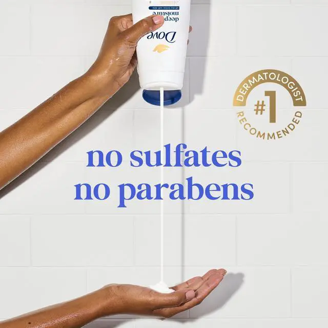 Alt view image 4 of 5 - Dove Body Wash For 24hr Lotion-Soft Skin-Deep Moisture Moisturizing Skin Cleanser with No Sulfates No Parabens ,11 fl oz
