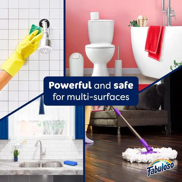 Alt view image 4 of 6 - Fabuloso 2X Multi-Purpose Cleaner, No Rinse Floor Cleaner, Lavender Scent, 56 fl oz