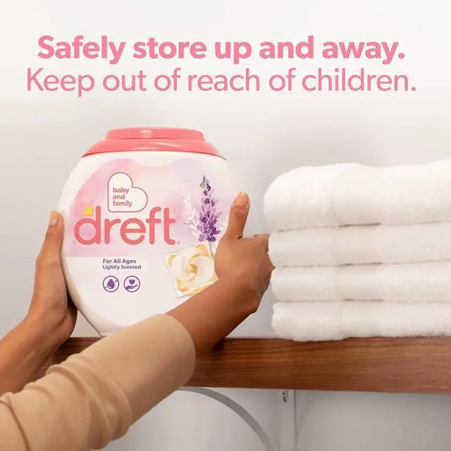 Alt view image 4 of 7 - Dreft Laundry Detergent Pacs, Lightly Scented, Lavender, For Baby and Family, XL Pacs, 25 Count