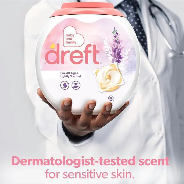 Alt view image 6 of 7 - Dreft Laundry Detergent Pacs, Lightly Scented, Lavender, For Baby and Family, XL Pacs, 25 Count