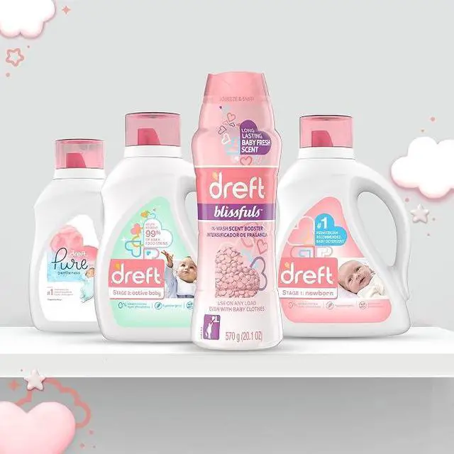 Alt view image 3 of 4 - Dreft Blissfuls In-Wash Laundry Scent Booster Beads, Baby Fresh Scent, 18.2 oz