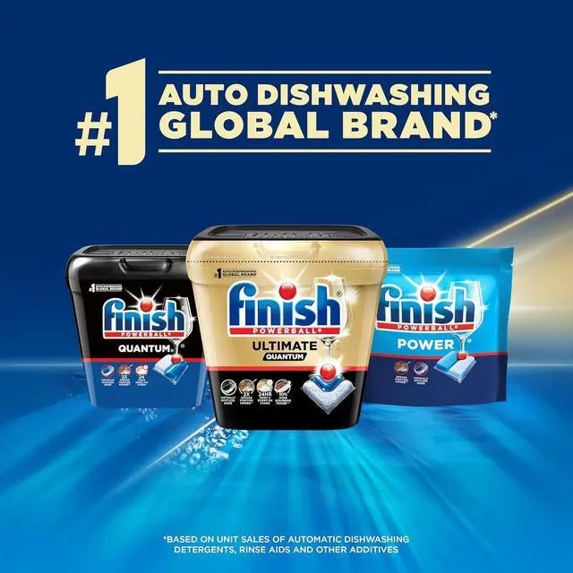 Alt view image 2 of 7 - Finish Ultimate Quantum Dishwasher Pods, New & Improved Formula, Dishwasher Detergent Dish Soap, Removes Burnt-On & Dried-On Stain, Degreasing & Scrubbing Power, Lemon Scent, 21 Count