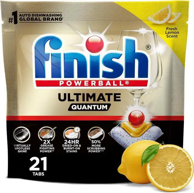 Main image of Finish Dishwasher Cleaner Liquid, Deep Cleans Hidden Grease & Limescale, Fights Odors & Maintains Performance, 3 Month Supply, 8.45oz, 1 Bottle